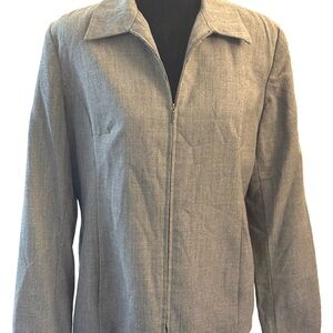Sag Harbor 100% pure new wool Light Gray Blazer Jacket